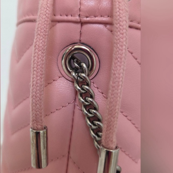EUC- Gucci Pink Marmont Mini Bucket Bag  💕 - Picture 6 of 13